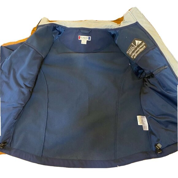 Clique Womens Navy Blue Softshell Jacket M - Picture 4 of 6